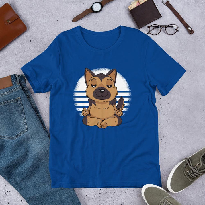 German Shepard Yoga Half Sleeve T-Shirt
