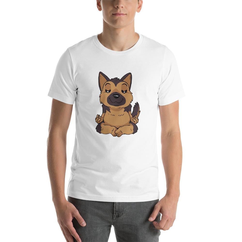 German Shepard Yoga Half Sleeve T-Shirt — detail view 11