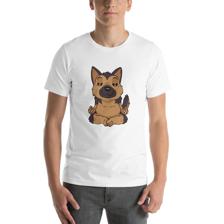 German Shepard Yoga Half Sleeve T-Shirt