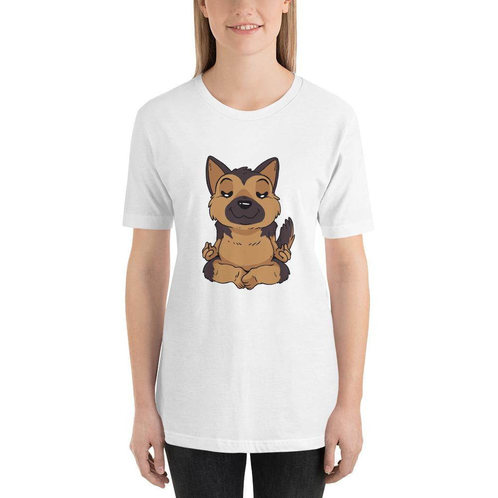 German Shepard Yoga Half Sleeve T-Shirt — detail view 10