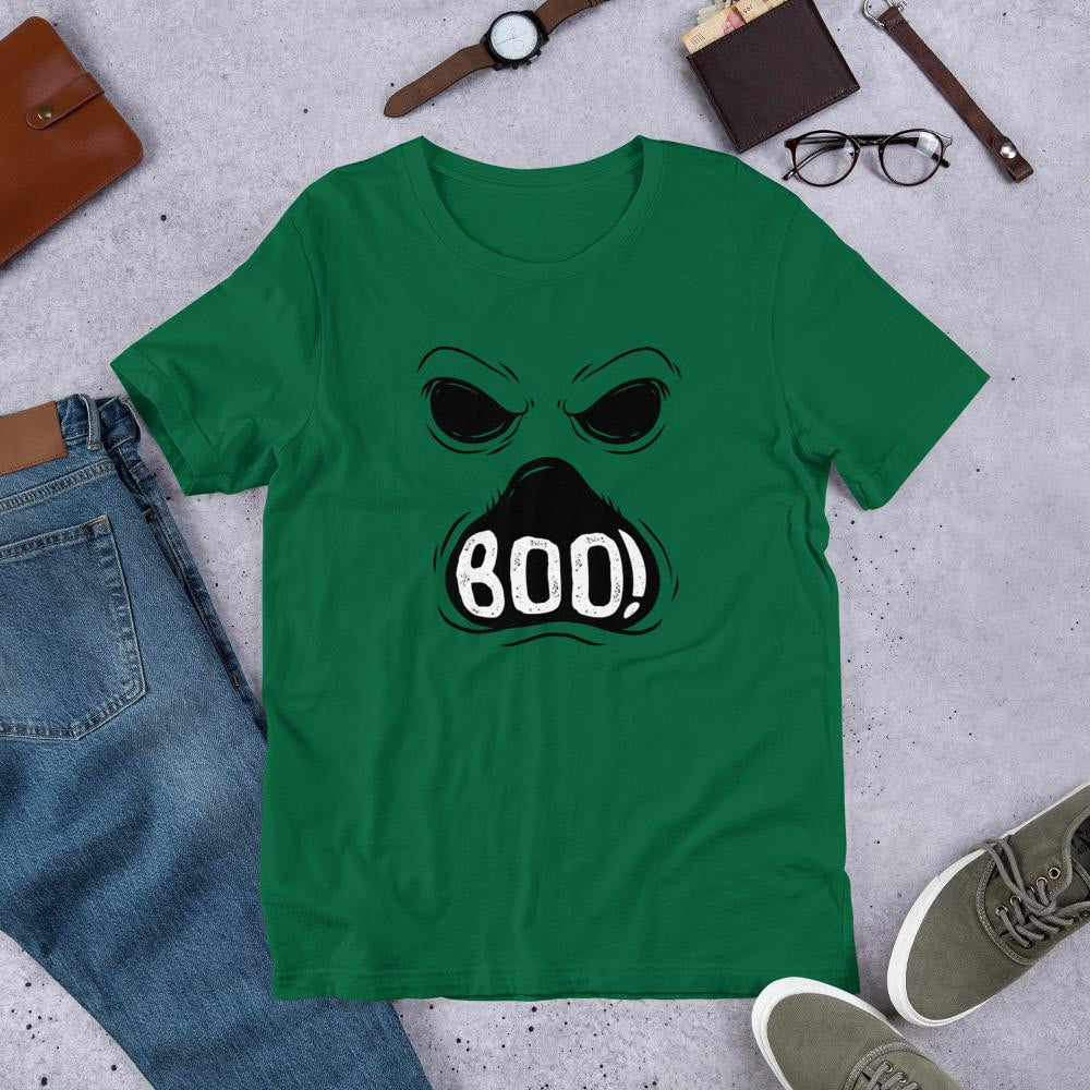 Ghost Boo Half Sleeve T-Shirt — Green