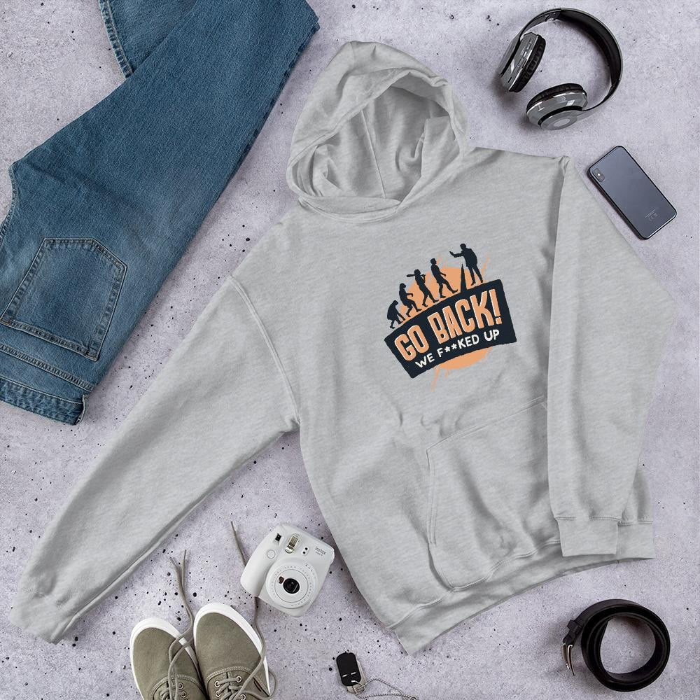 Go Back graphic hoodie – Fourth Dimension Club