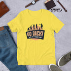 Go Back Half Sleeve T-Shirt — Yellow