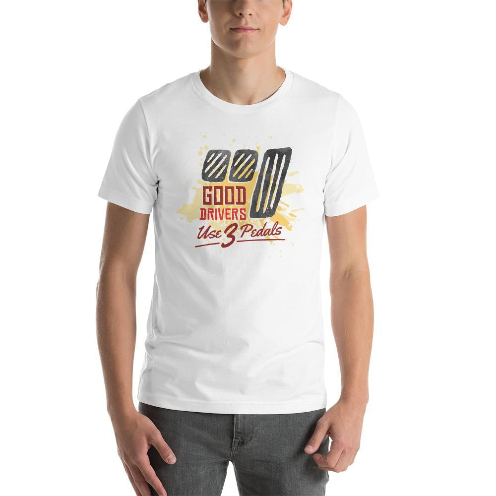 Good Drivers Half Sleeve T-Shirt — White (2)