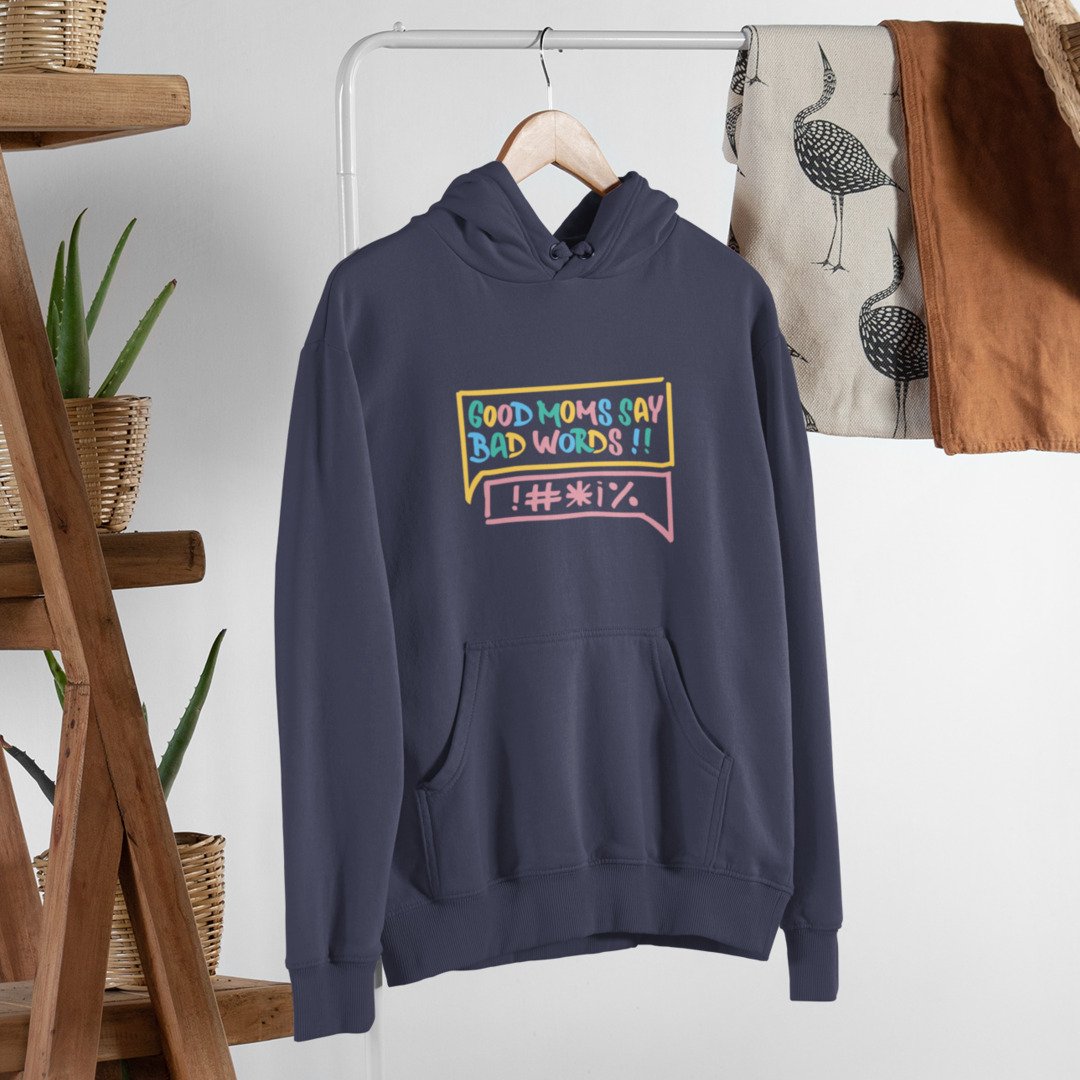 Good Mom Unisex Hooded Sweatshirt — Navy