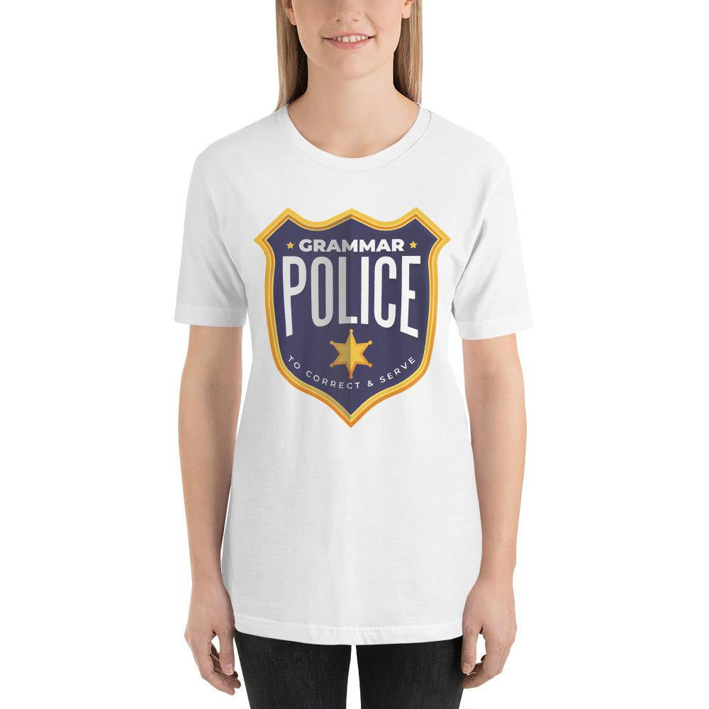Grammar Police graphic tee – Fourth Dimension Club