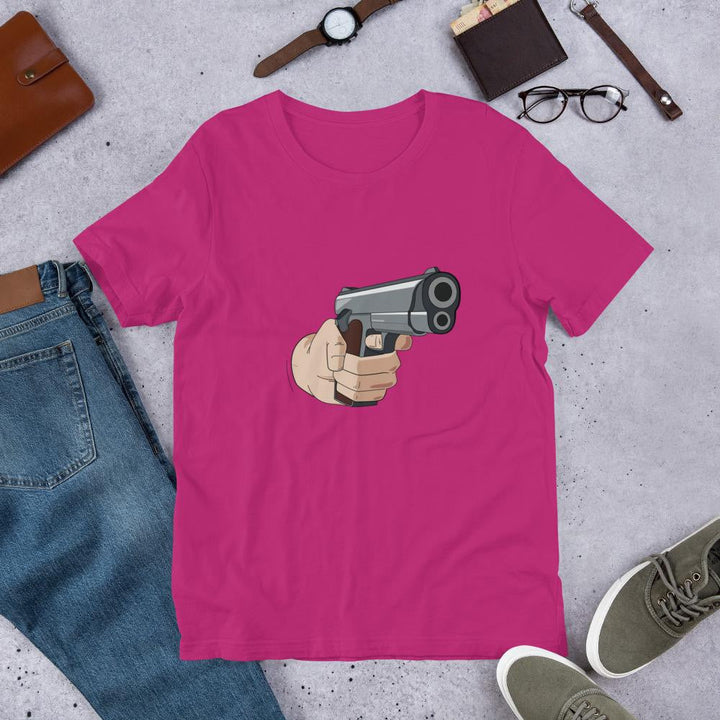 Hand Gun Half Sleeve T-Shirt