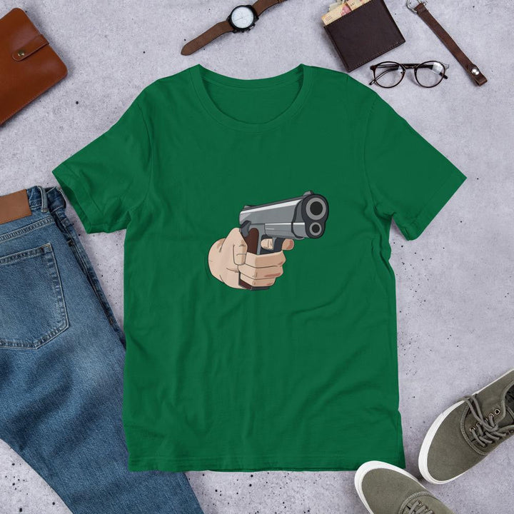 Hand Gun Half Sleeve T-Shirt