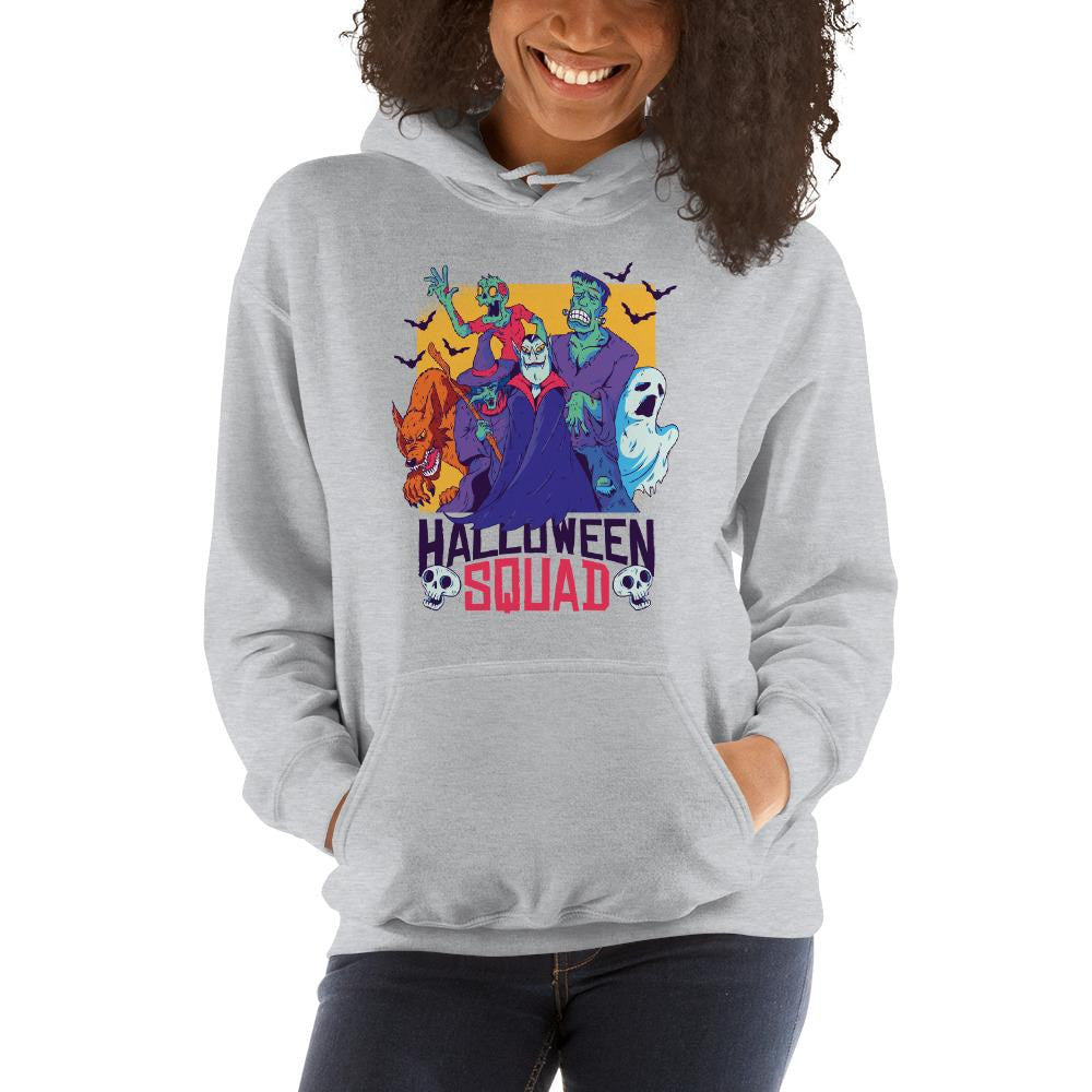 Halloween Squad Unisex Hooded Sweatshirt — detail view 3