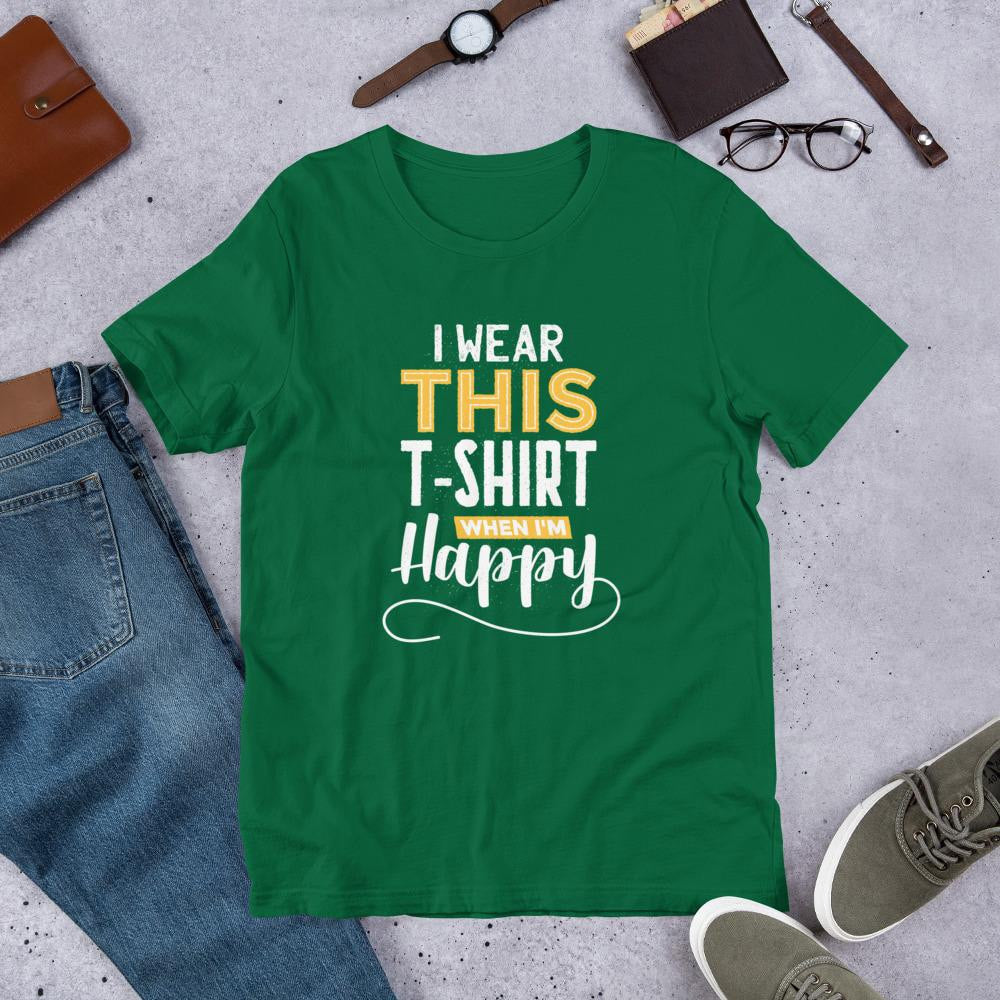 Happy Half Sleeve T-Shirt — Green