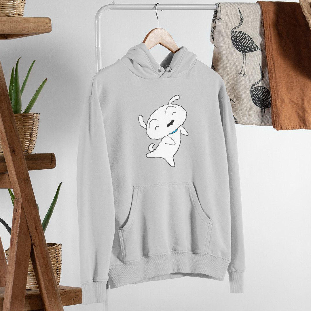 Happy Shiro Unisex Hooded Sweatshirt — Grey