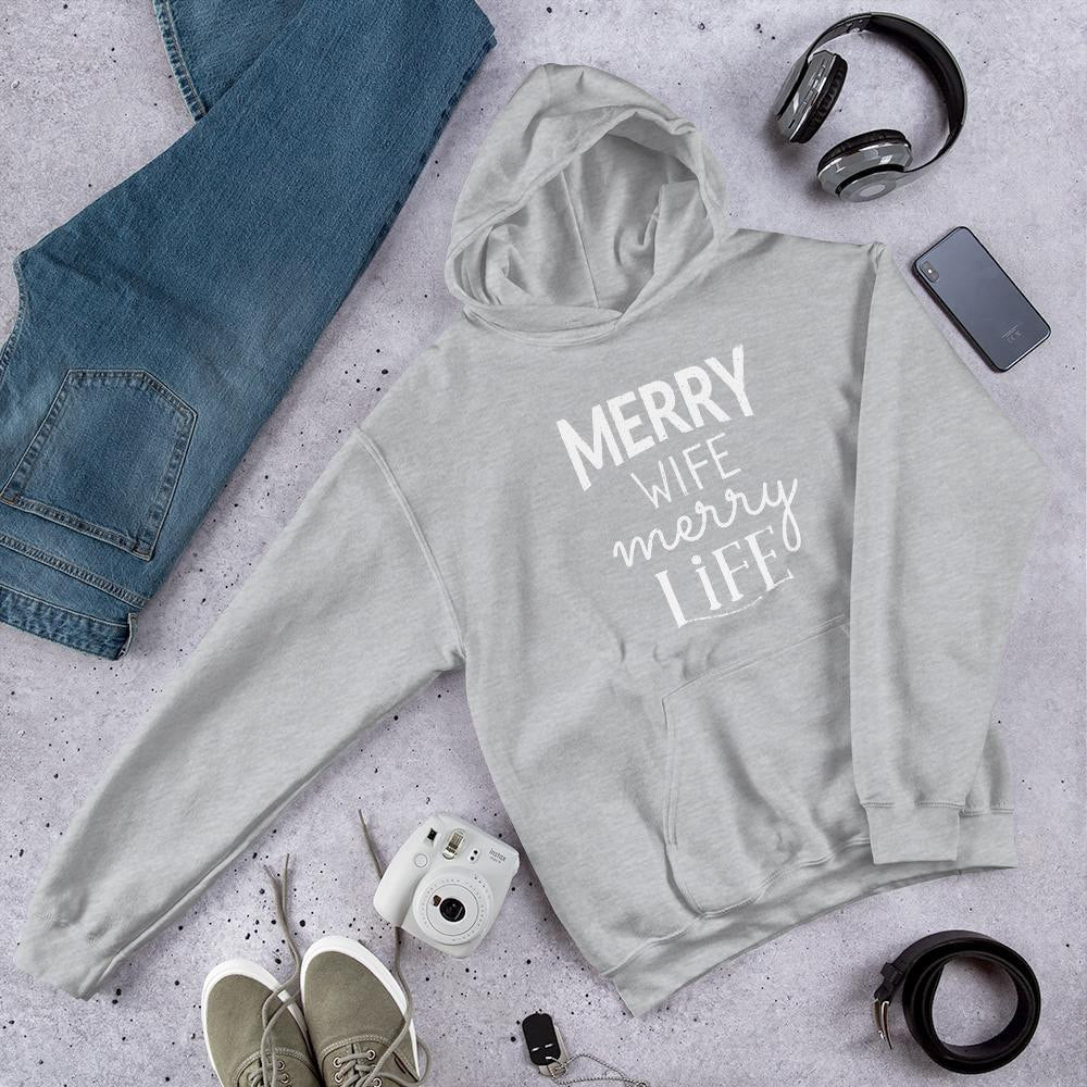 Family Life Unisex Hooded Sweatshirt — Grey