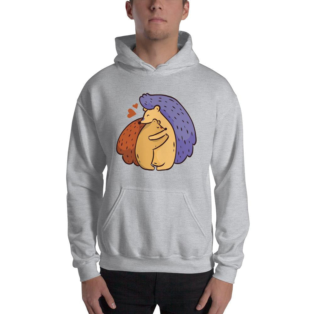 Hedgehog Love Unisex Hooded Sweatshirt