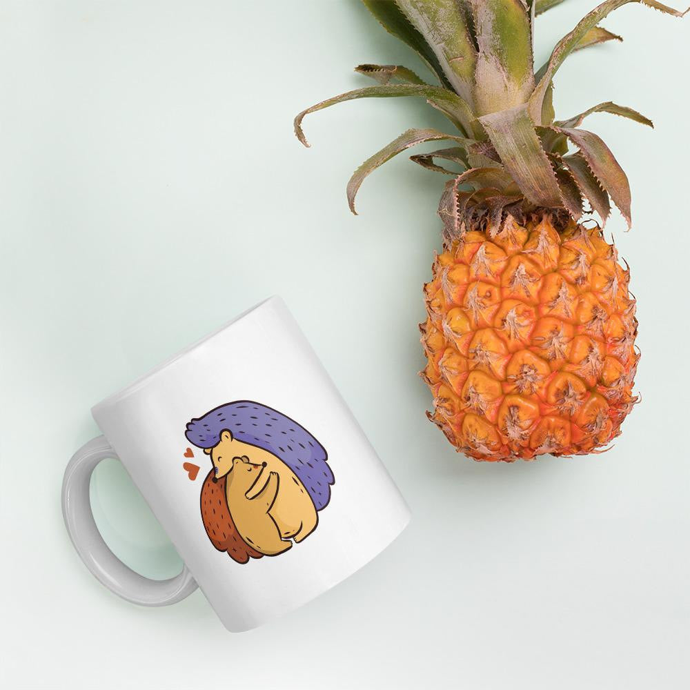 Hedgehog Love Coffee Mug — detail view 4