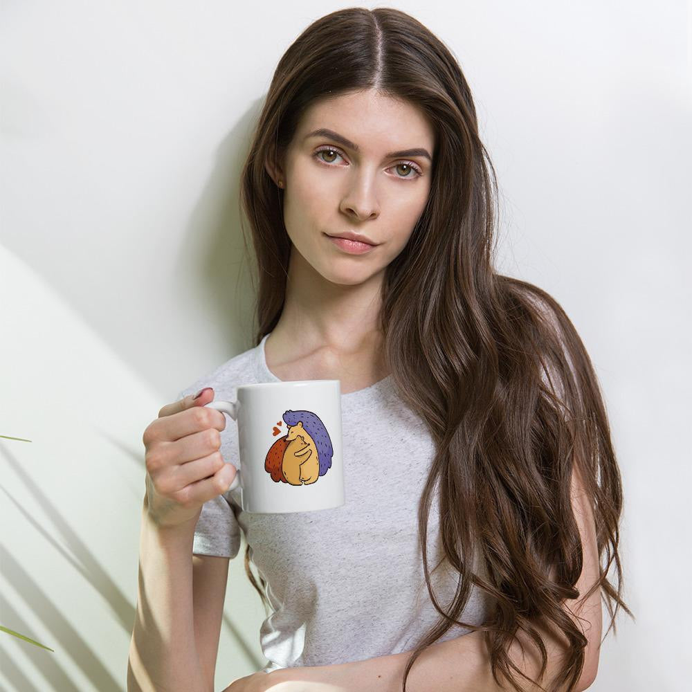Hedgehog Love Coffee Mug — detail view 6