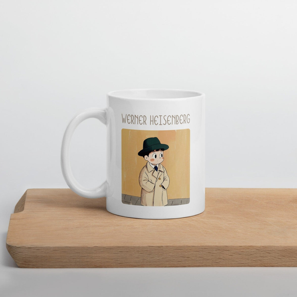 Werner Heisenberg Coffee Mug — back view
