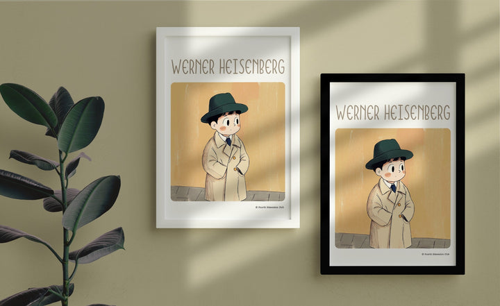 Werner Heisenberg Framed Poster #GeniusDoodles