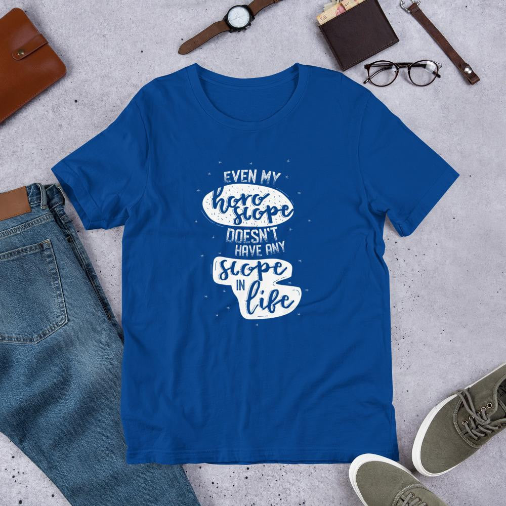 Horoscope Life Half Sleeve T-Shirt — Blue