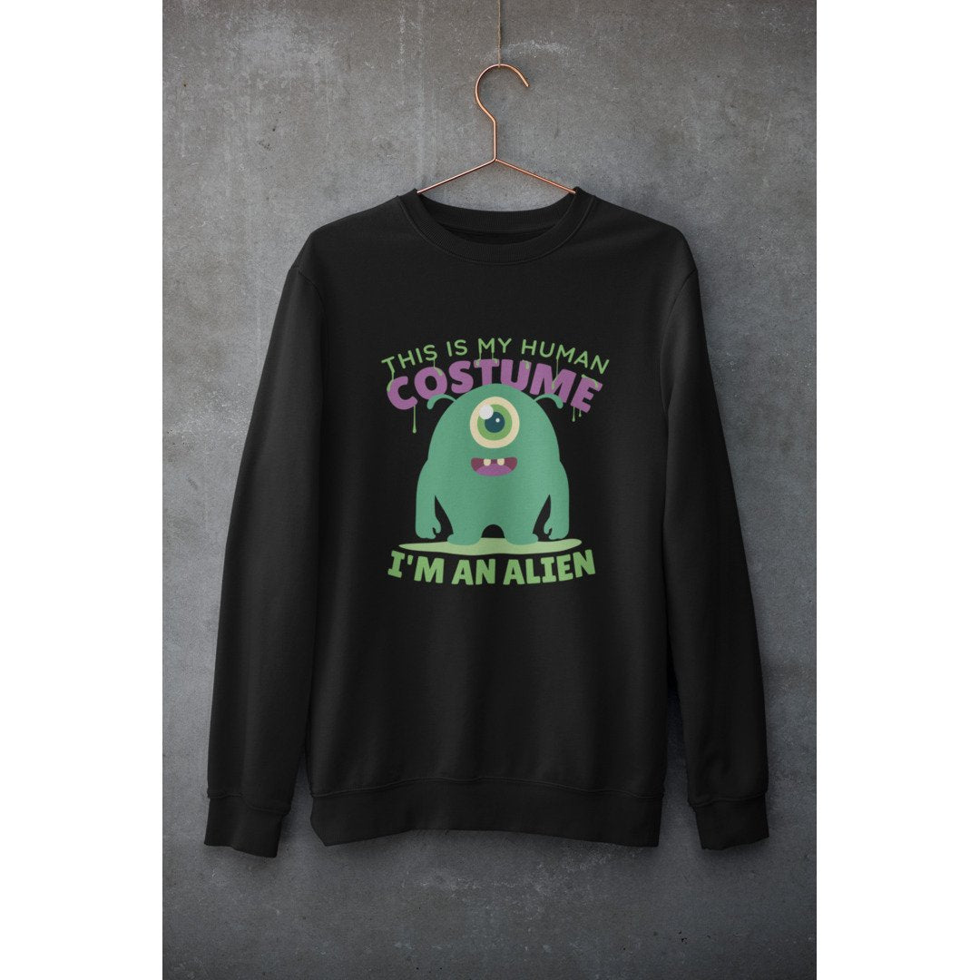 Human Costume Unisex Sweatshirt — Black