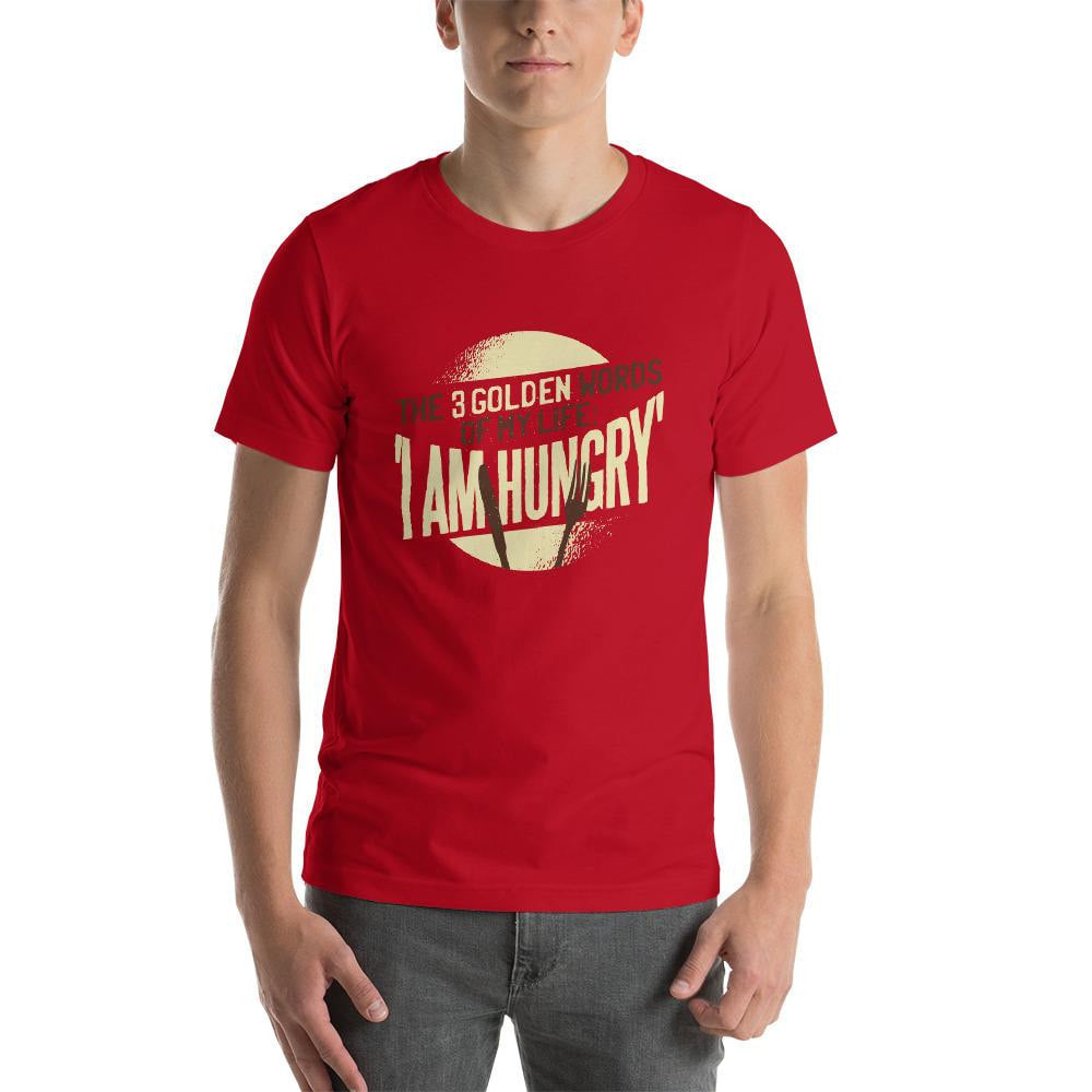 I am Hunger Half Sleeve T-Shirt — Red (2)