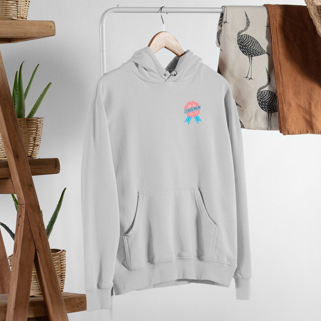I am Doraemon Unisex Hooded Sweatshirt — Grey