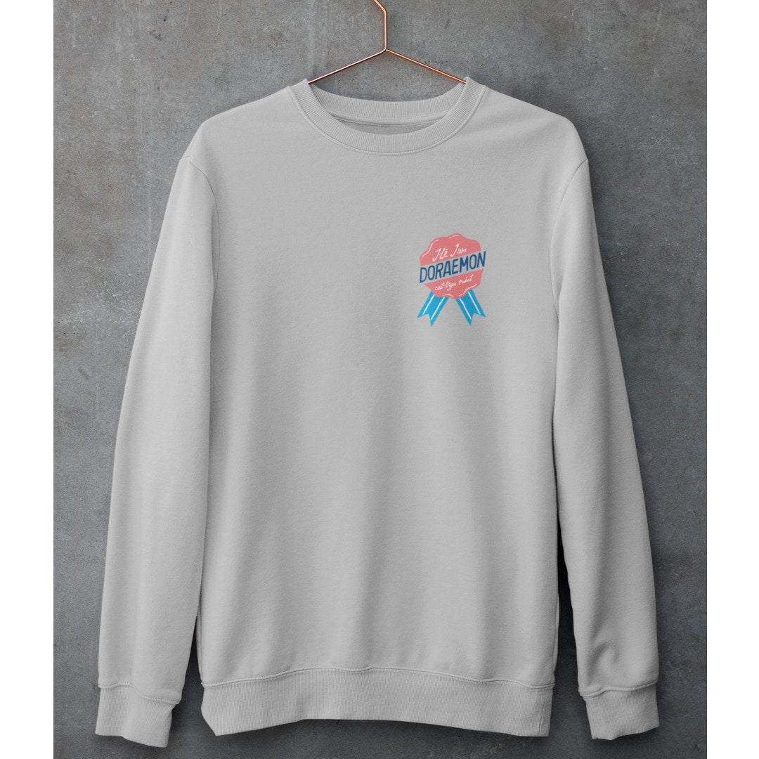 I am Doraemon Unisex Sweatshirt — Grey