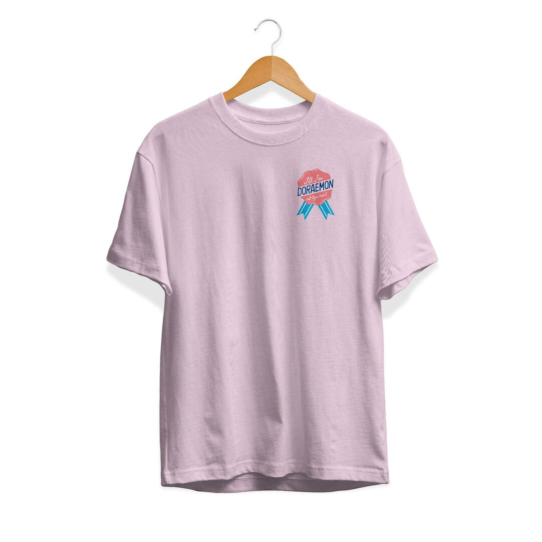 I am Doraemon Unisex Half Sleeve T-Shirt — Light Pink