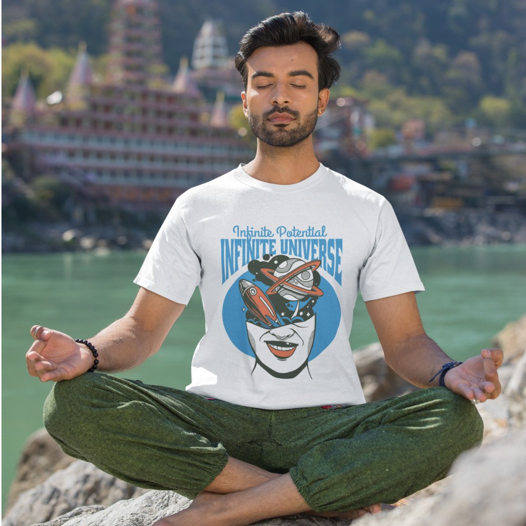 Infinite Universe cosmic science tee – Fourth Dimension Club