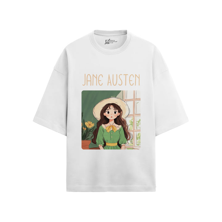 Jane Austen Oversized French Terry T-Shirt #GeniusDoodles