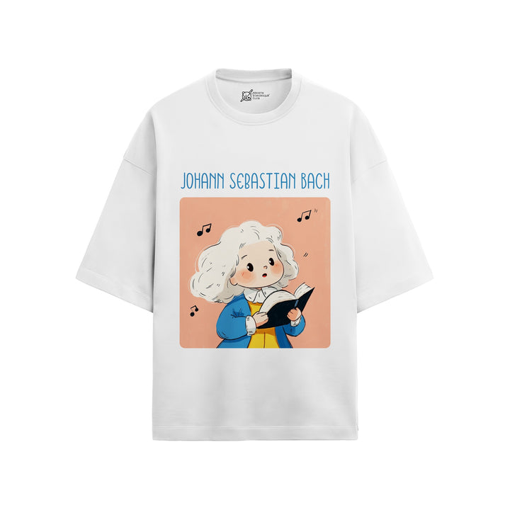 Johann Sebastian Bach Oversized French Terry T-Shirt #GeniusDoodles