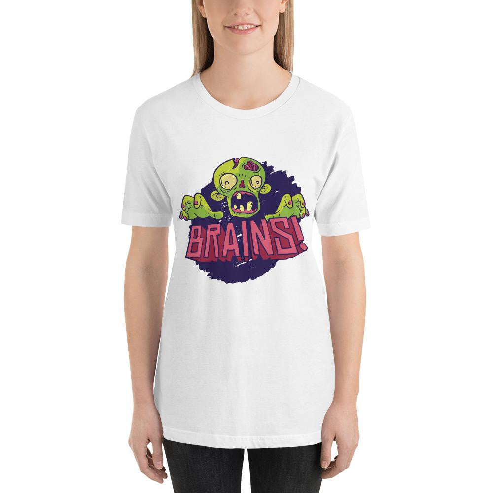 Zombie Brains science tee front graphic – Fourth Dimension Club