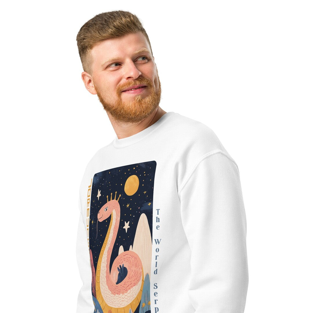 Jörmungandr Heavyweight Oversized Sweatshirt — detail view 2