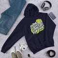 Logged Out Unisex Hooded Sweatshirt — Navy