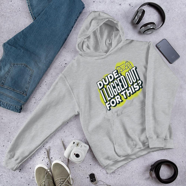 Logged Out Unisex Hooded Sweatshirt