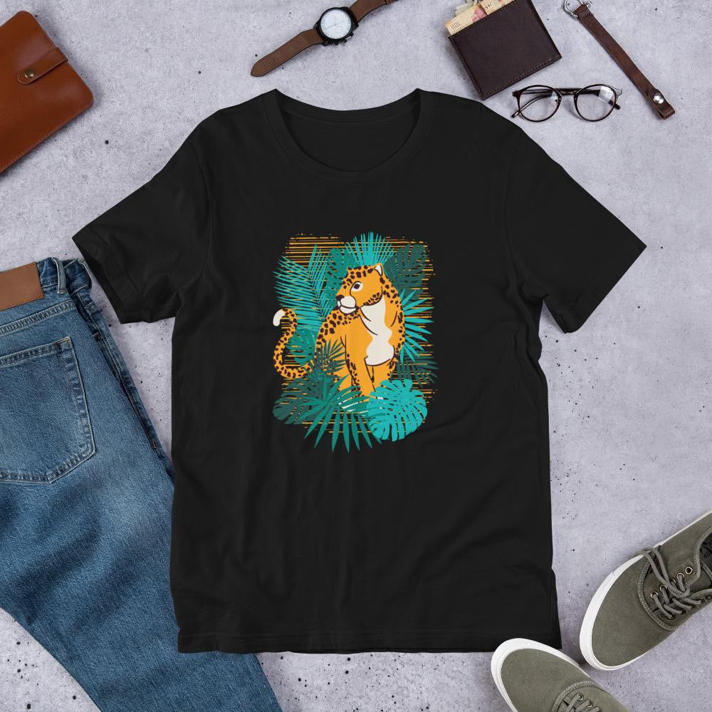 Jungle Jaguar Half Sleeve T-Shirt — detail view 4