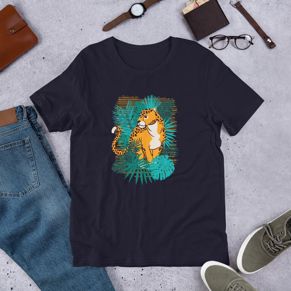 Jungle Jaguar Half Sleeve T-Shirt — detail view 7