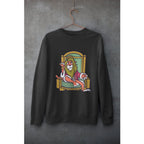 King Lion Unisex Sweatshirt — Black