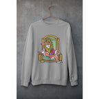King Lion Unisex Sweatshirt — Grey
