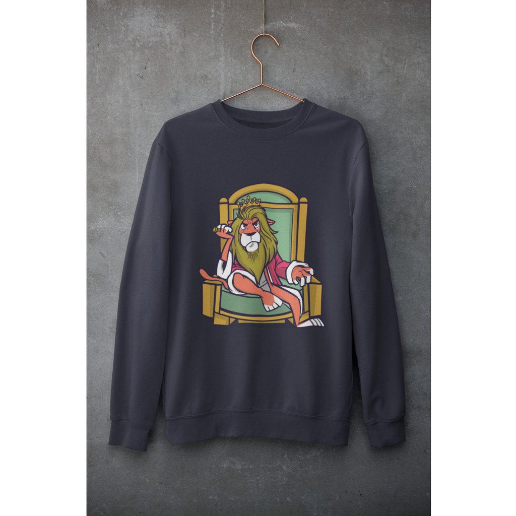 King Lion Unisex Sweatshirt — Navy