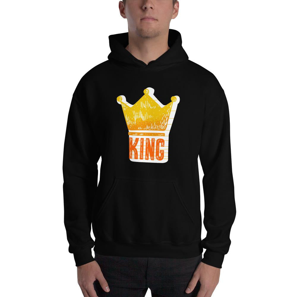 King Crown Unisex hooded Sweatshirt — detail view 4