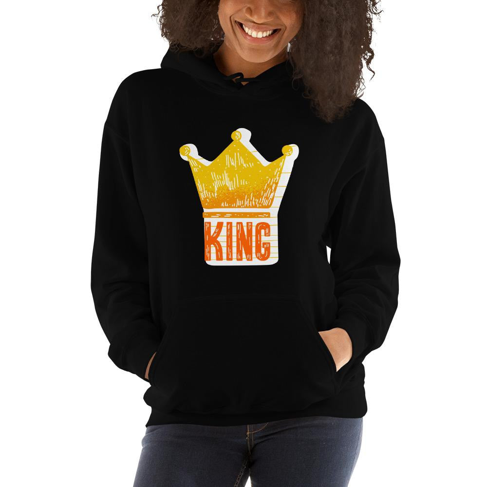 King Crown Unisex hooded Sweatshirt — detail view 5
