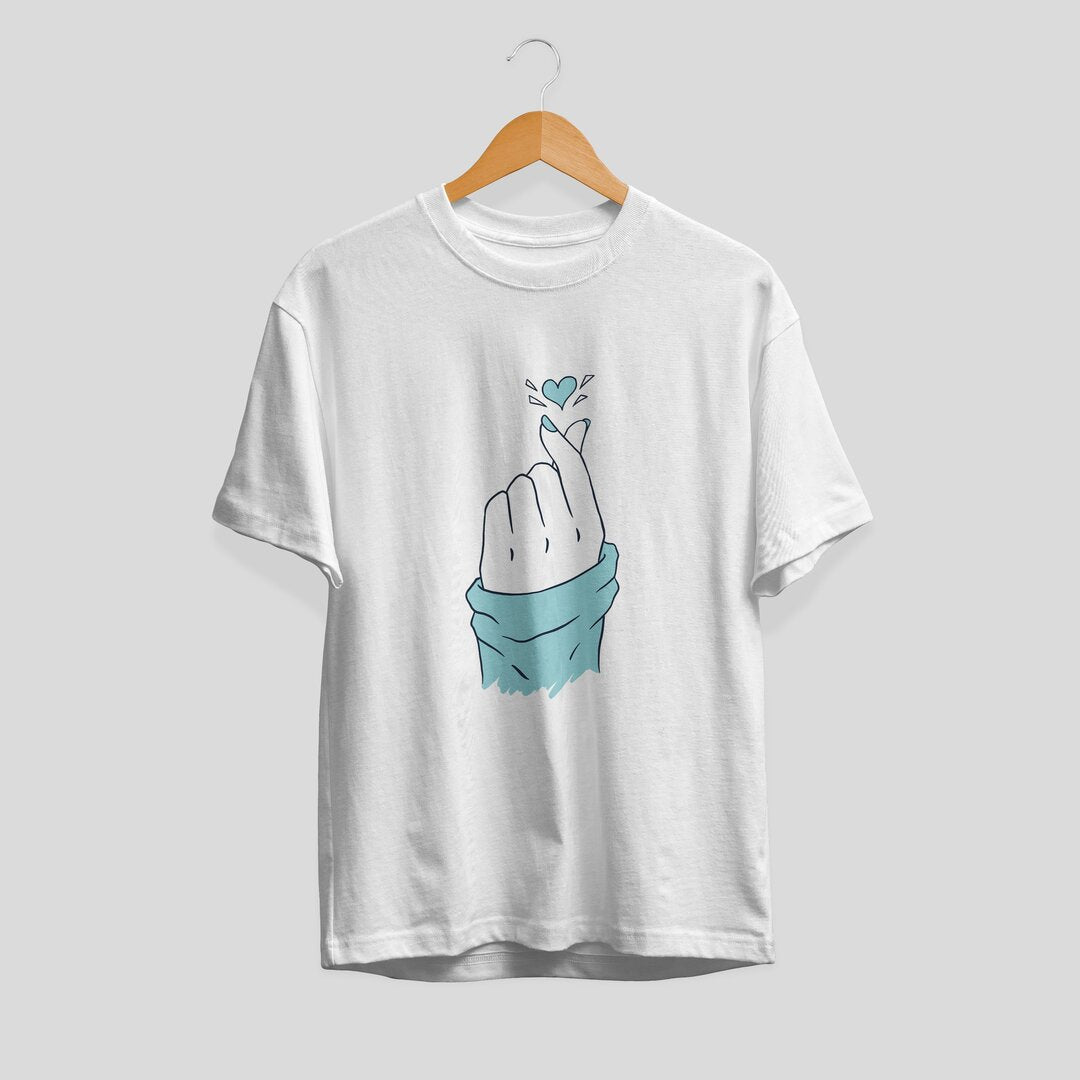 Korean Heart graphic tee – Fourth Dimension Club