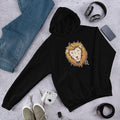Leo Zodiac Unisex Hooded Sweatshirt — Black