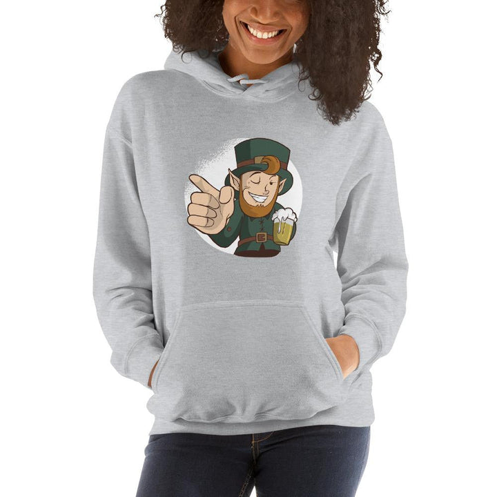 Winking Leprechaun Unisex Hooded Sweatshirt