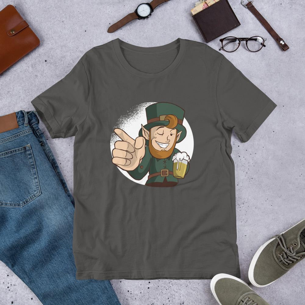 Winking Leprechaun graphic tee – Fourth Dimension Club
