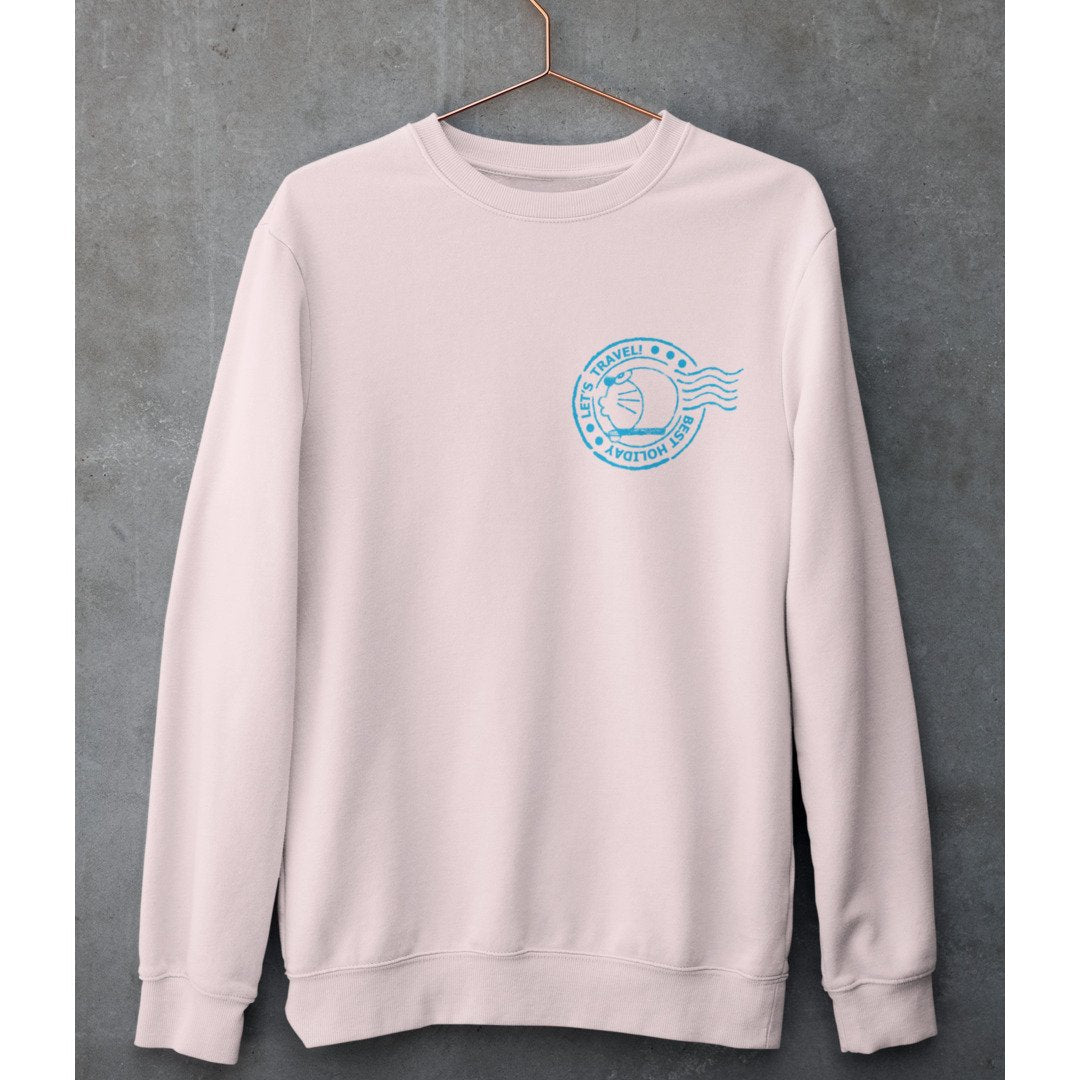 Let's Travel Unisex Sweatshirt — Light Pink