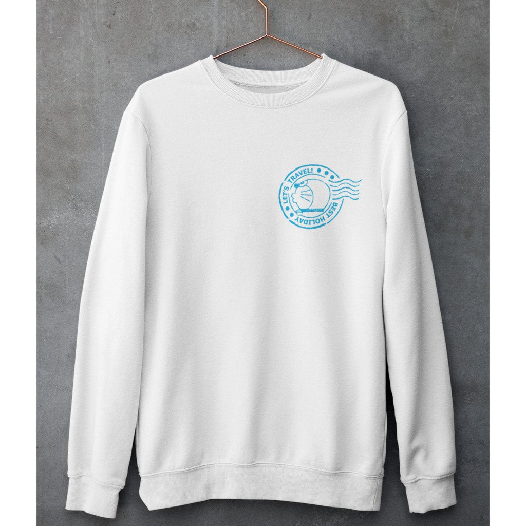 Let's Travel Unisex Sweatshirt — White
