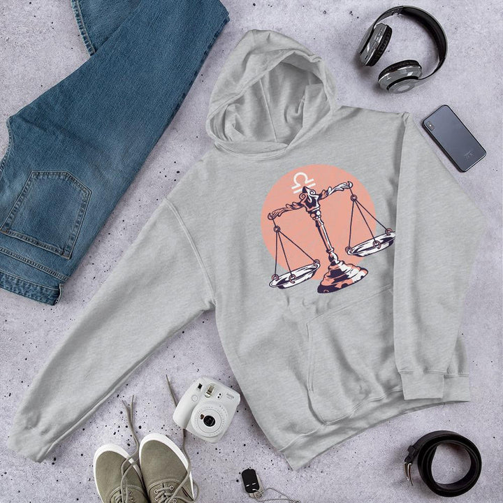 Libra Zodiac Unisex Hooded Sweatshirt