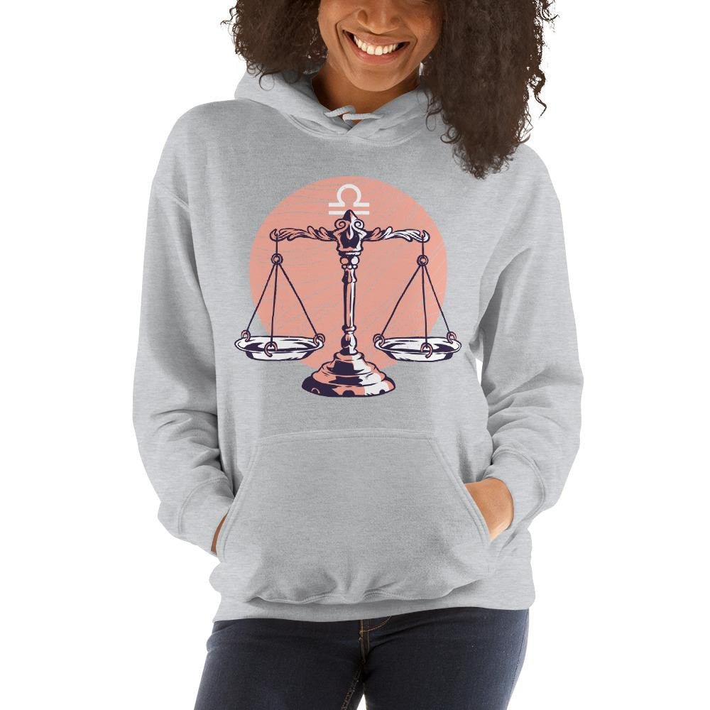 Libra Zodiac Unisex Hooded Sweatshirt