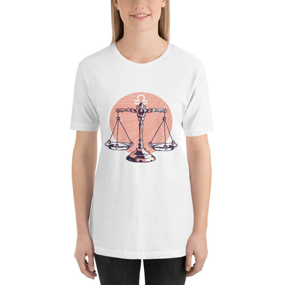 Libra Zodiac Half Sleeve T-Shirt — detail view 10